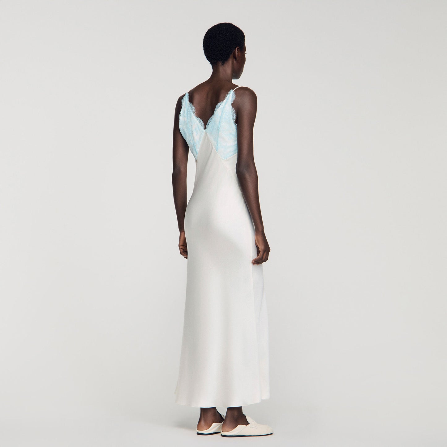 Lingerie-style maxi dress