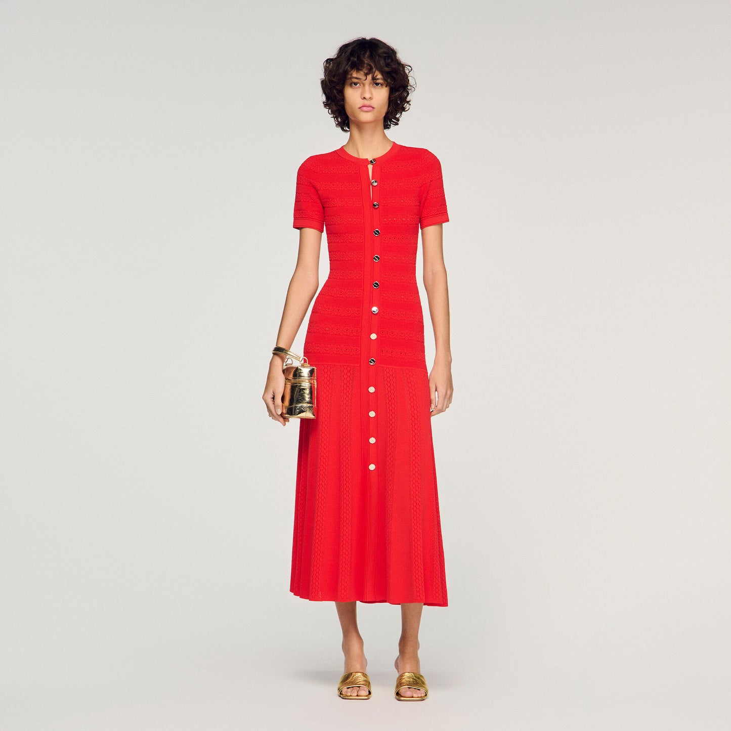 Knit maxi dress