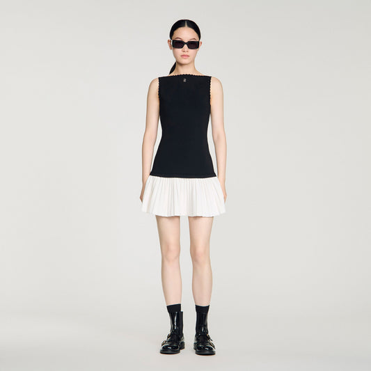 Two-tone short dress
