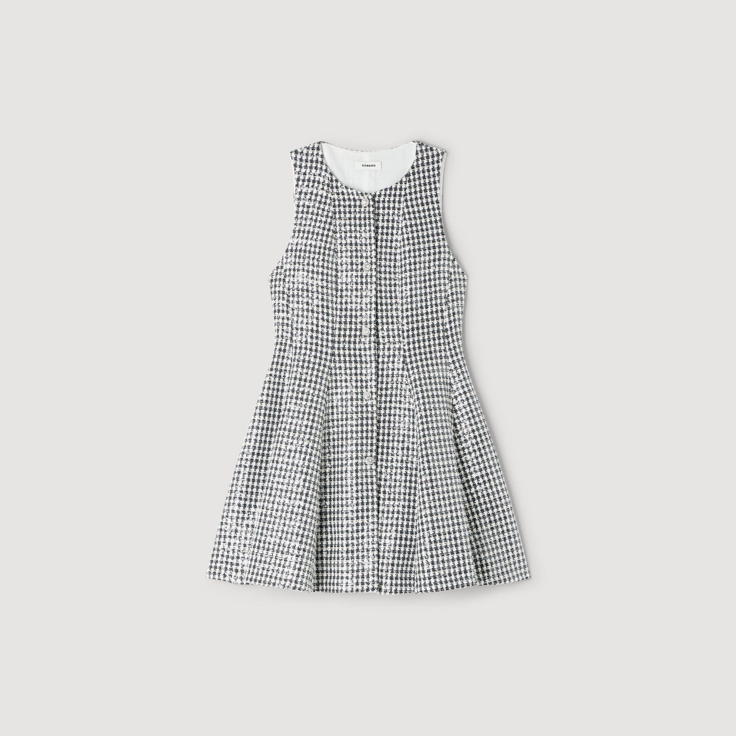 Tweed and sequin short dress