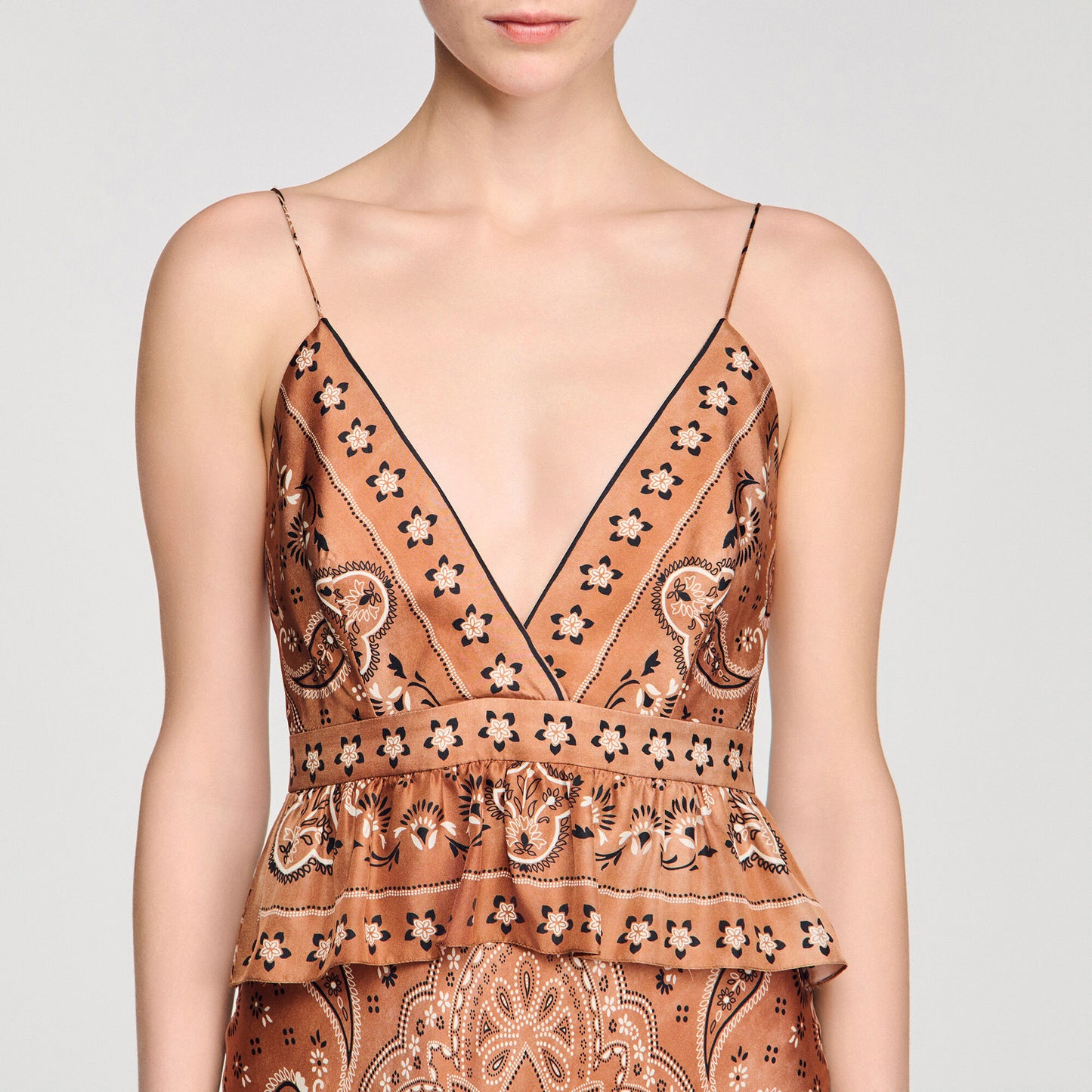 Bandana-print maxi dress