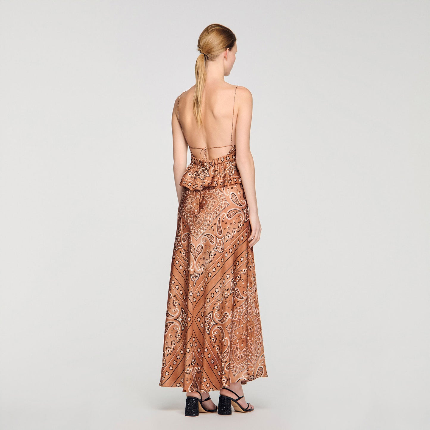 Bandana-print maxi dress