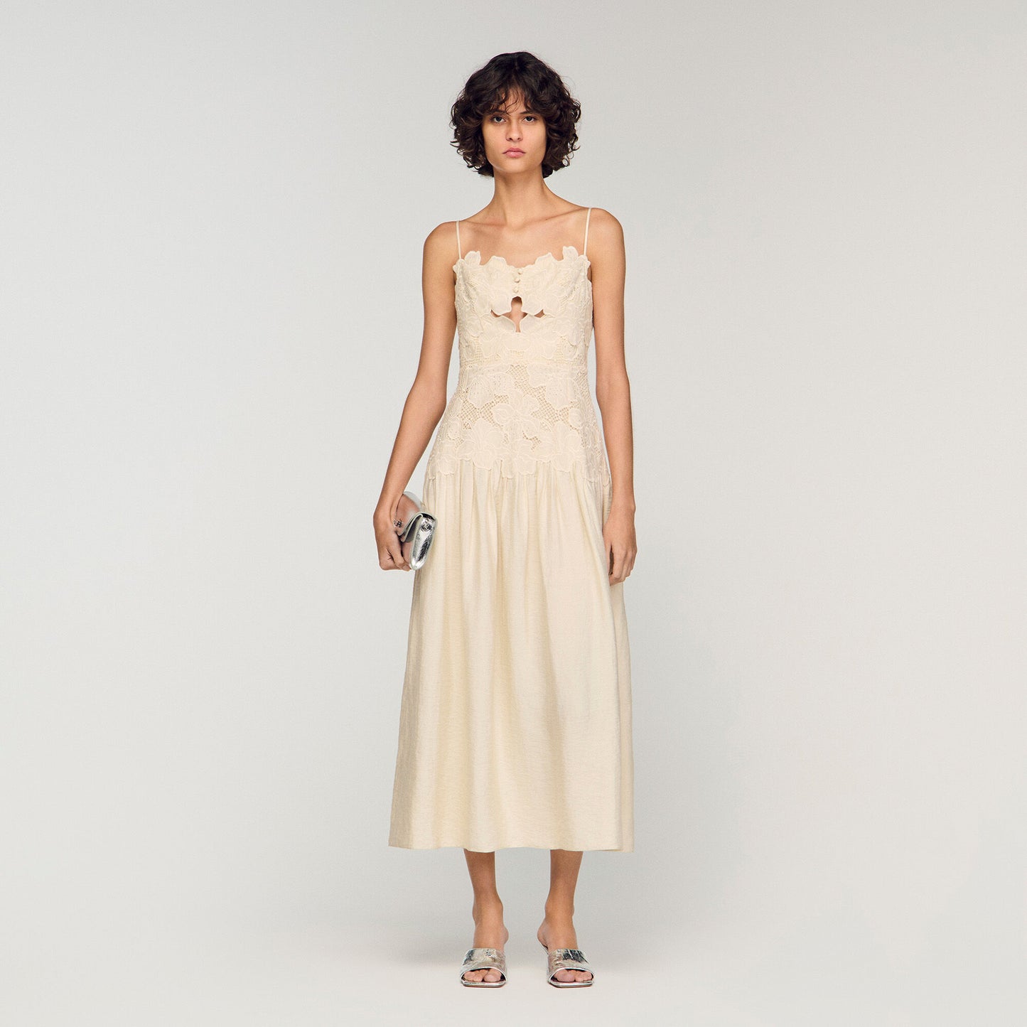 Guipure maxi dress