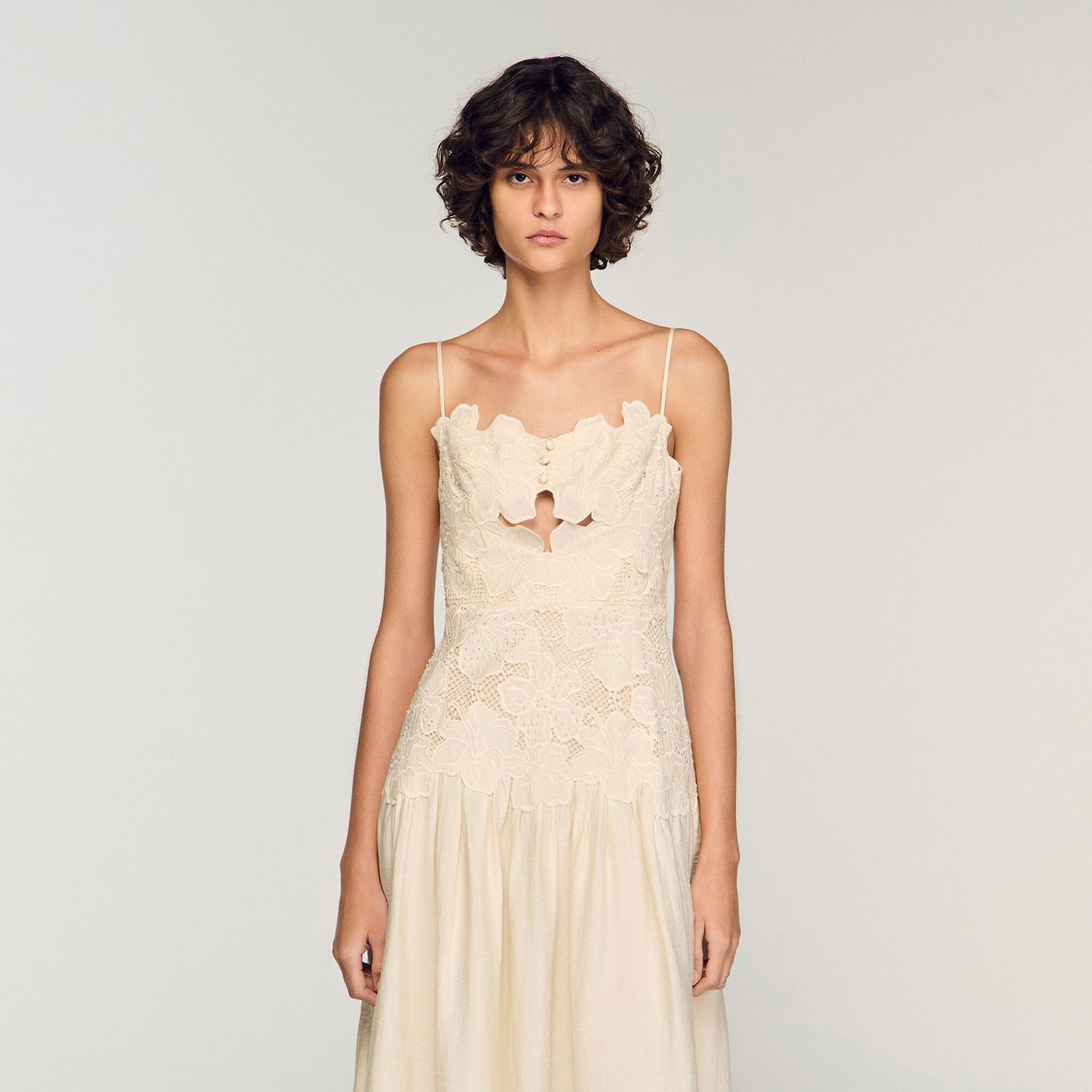 Guipure maxi dress
