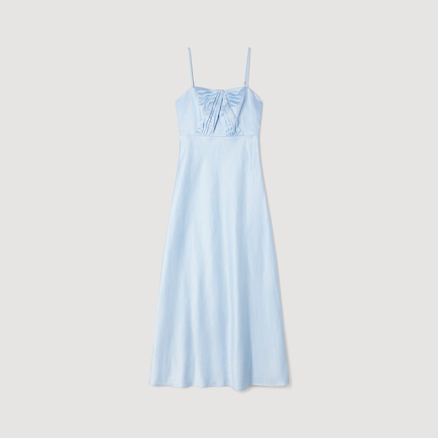 Satin-effect maxi dress