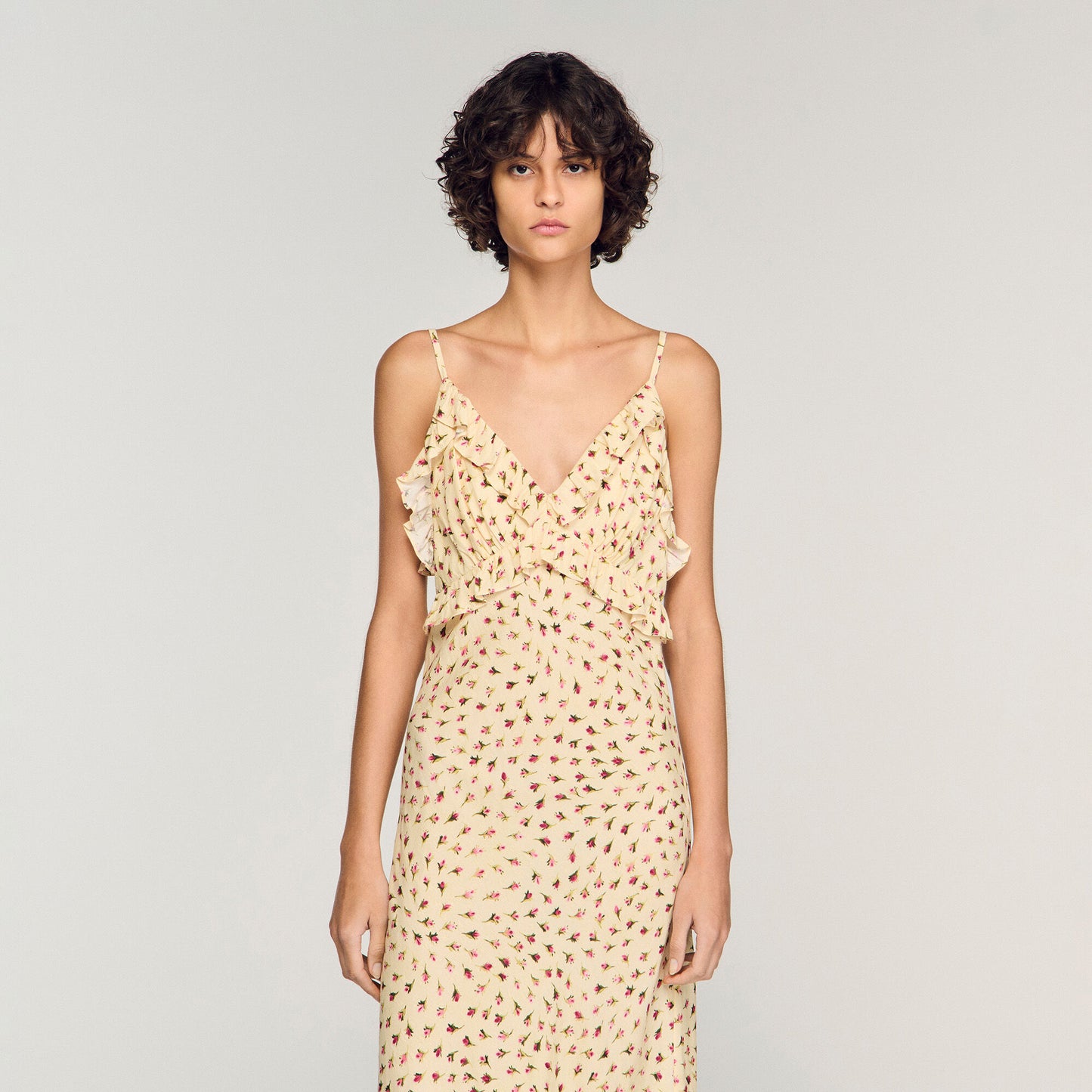 Flower print maxi dress