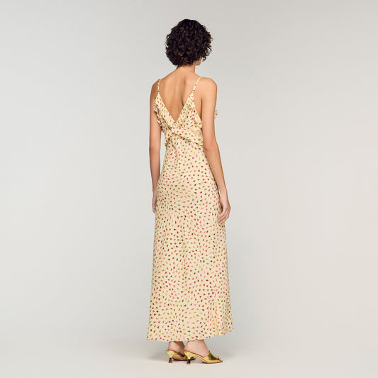 Flower print maxi dress