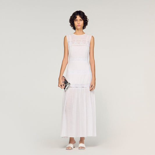 Crepon maxi dress
