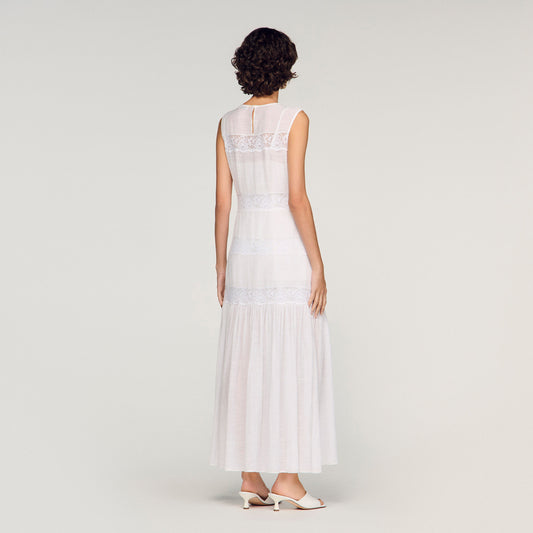 Crepon maxi dress