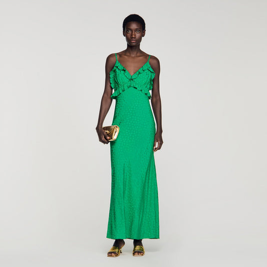 Maxi dress with straps
