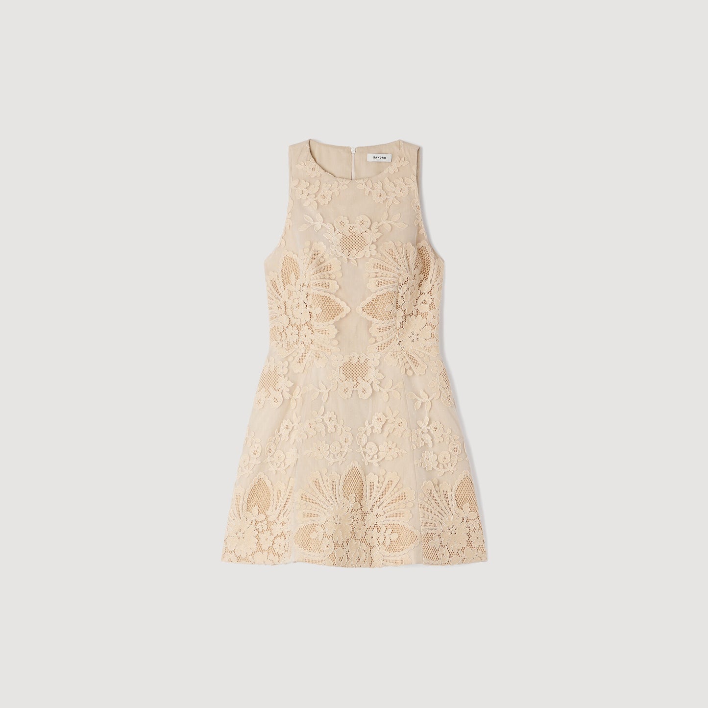 Guipure short dress