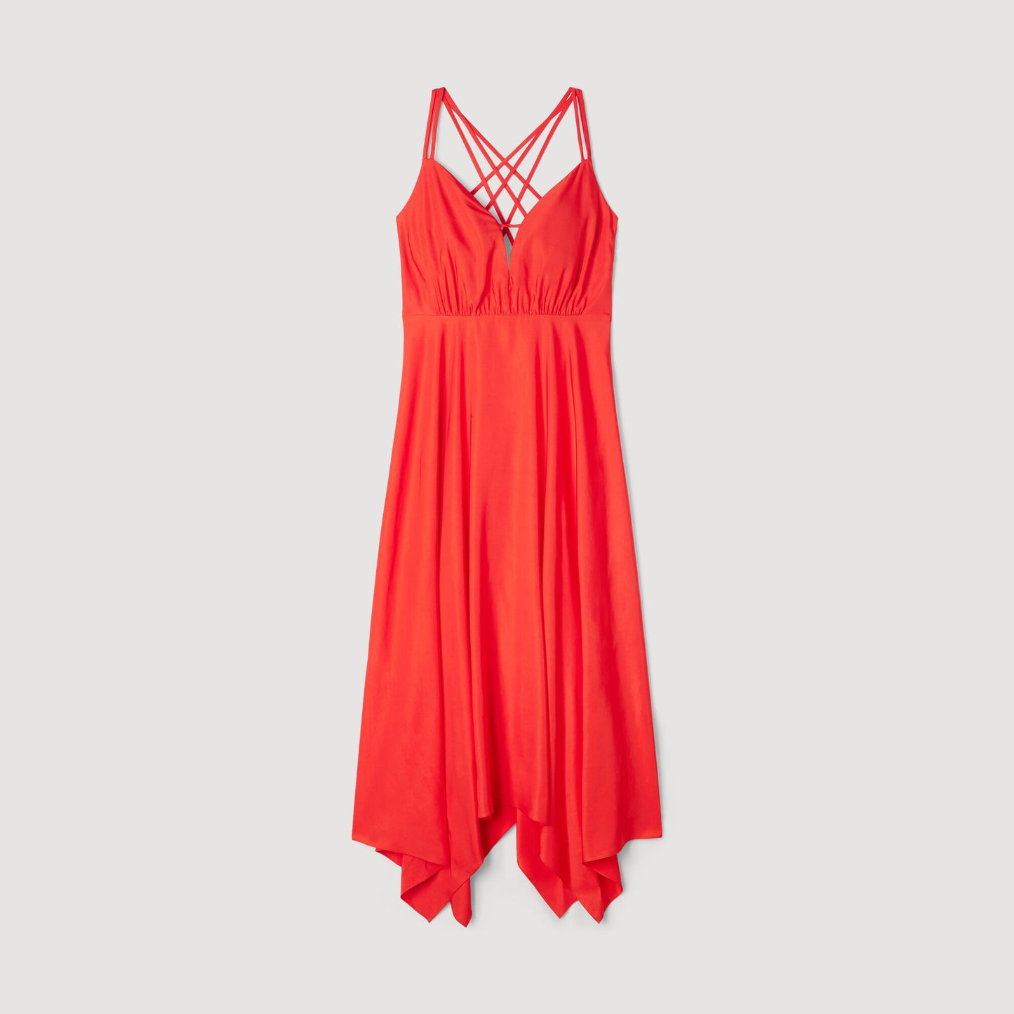 Asymmetric maxi dress