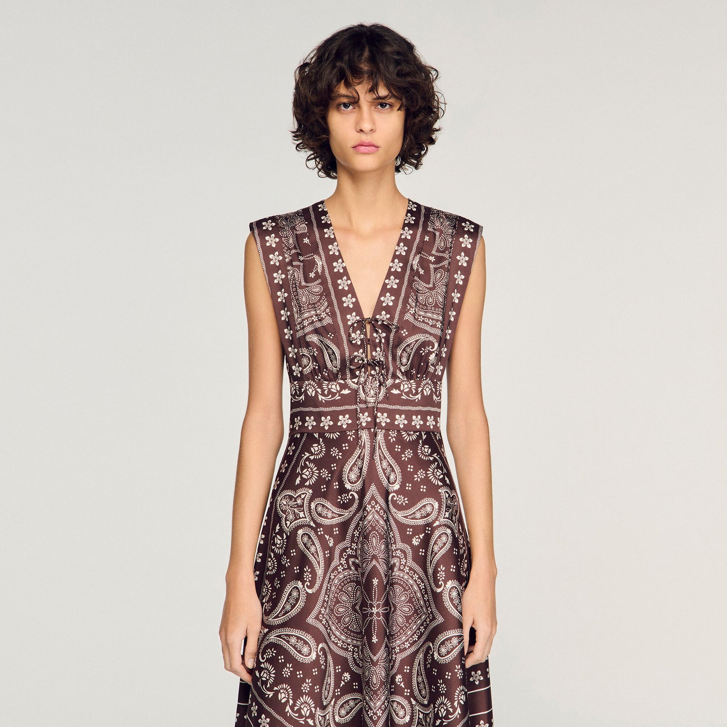 Bandana-print maxi dress