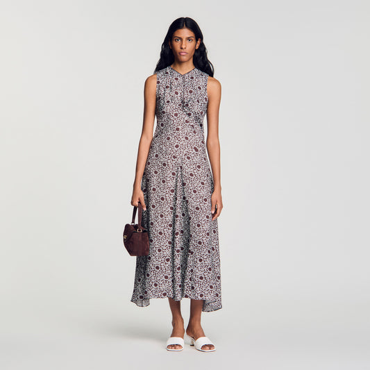 Daisy print maxi dress