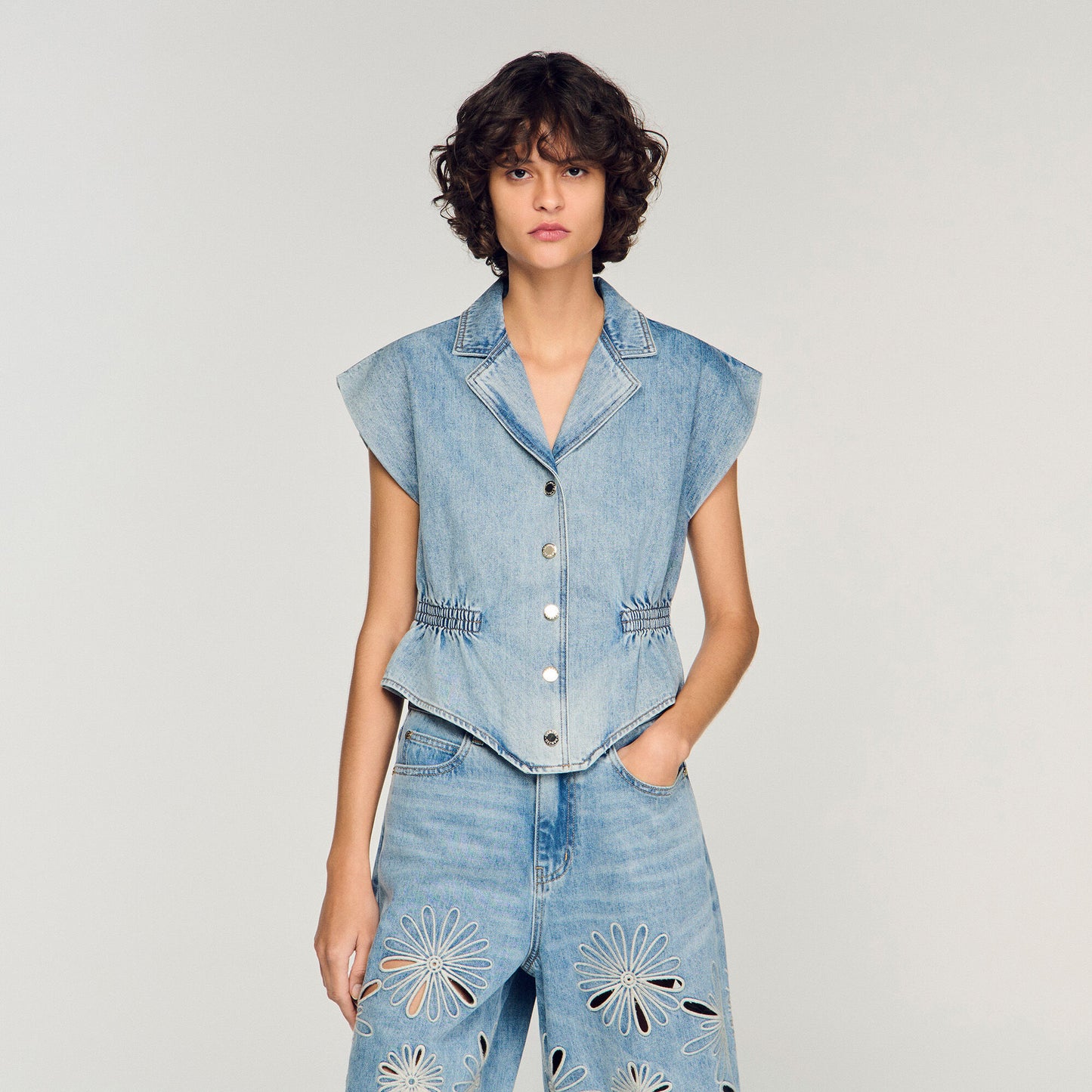 Denim top