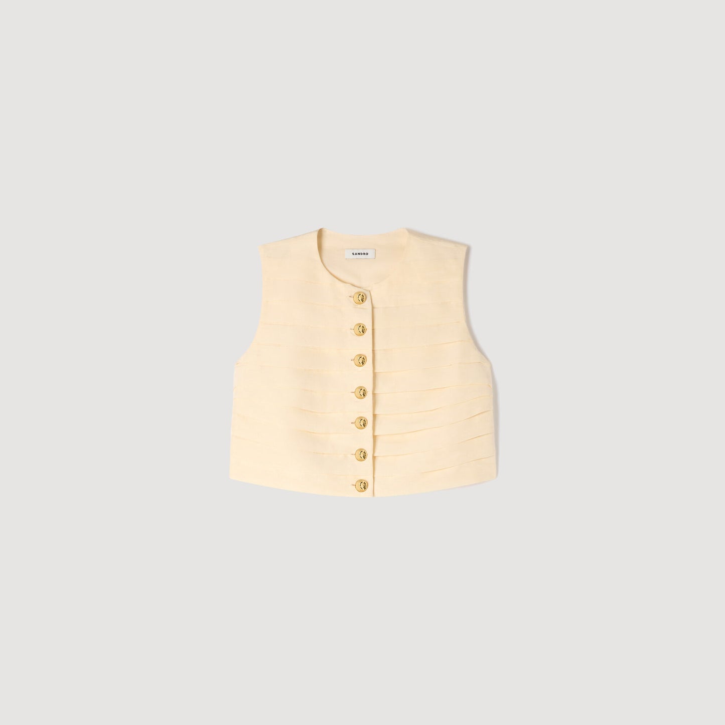 Pleated crop top