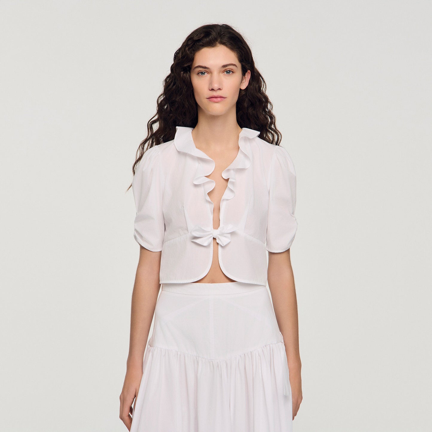 Ruffled crop top