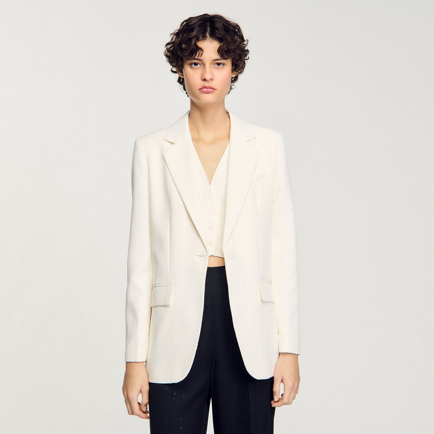 Sequinned suit jacket