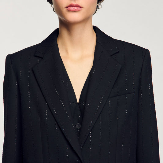 Sequinned suit jacket