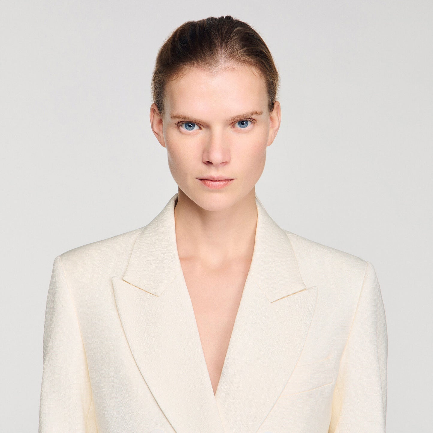 Double-breasted suit jacket