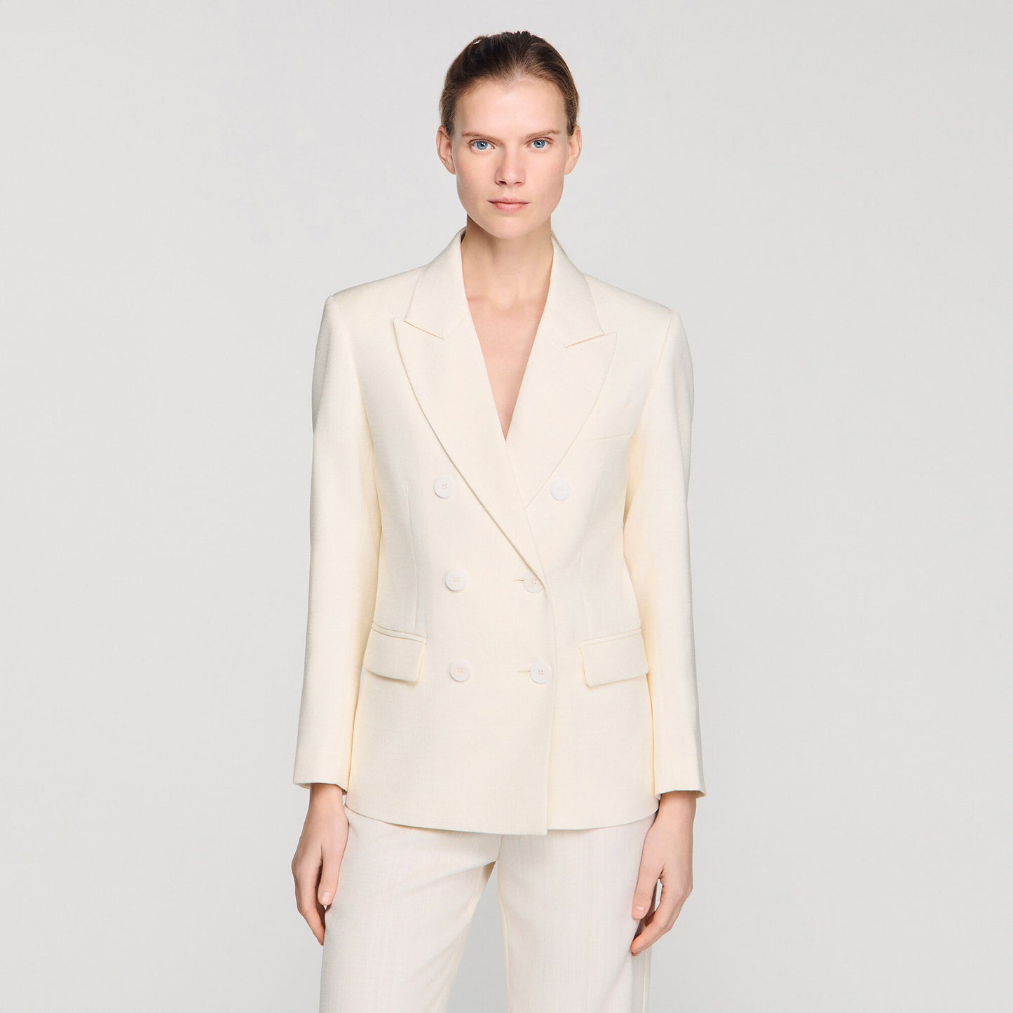 Double-breasted suit jacket