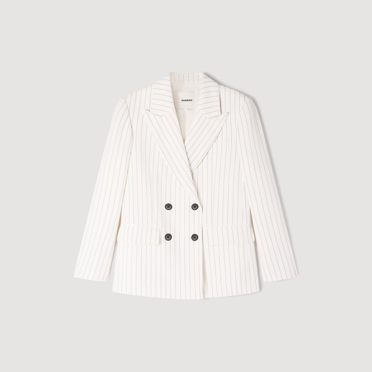 Striped suit jacket