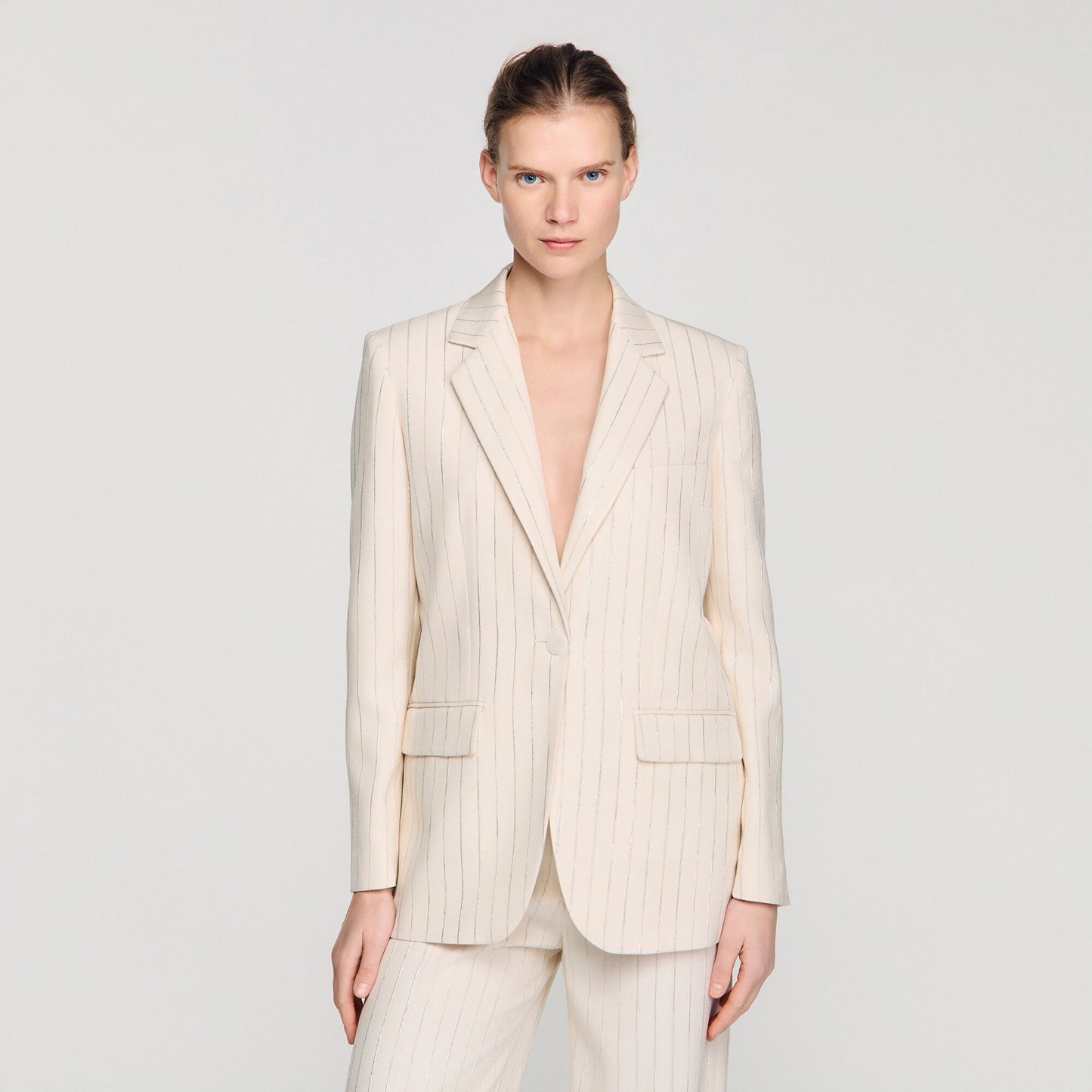 Striped tailored jacket
