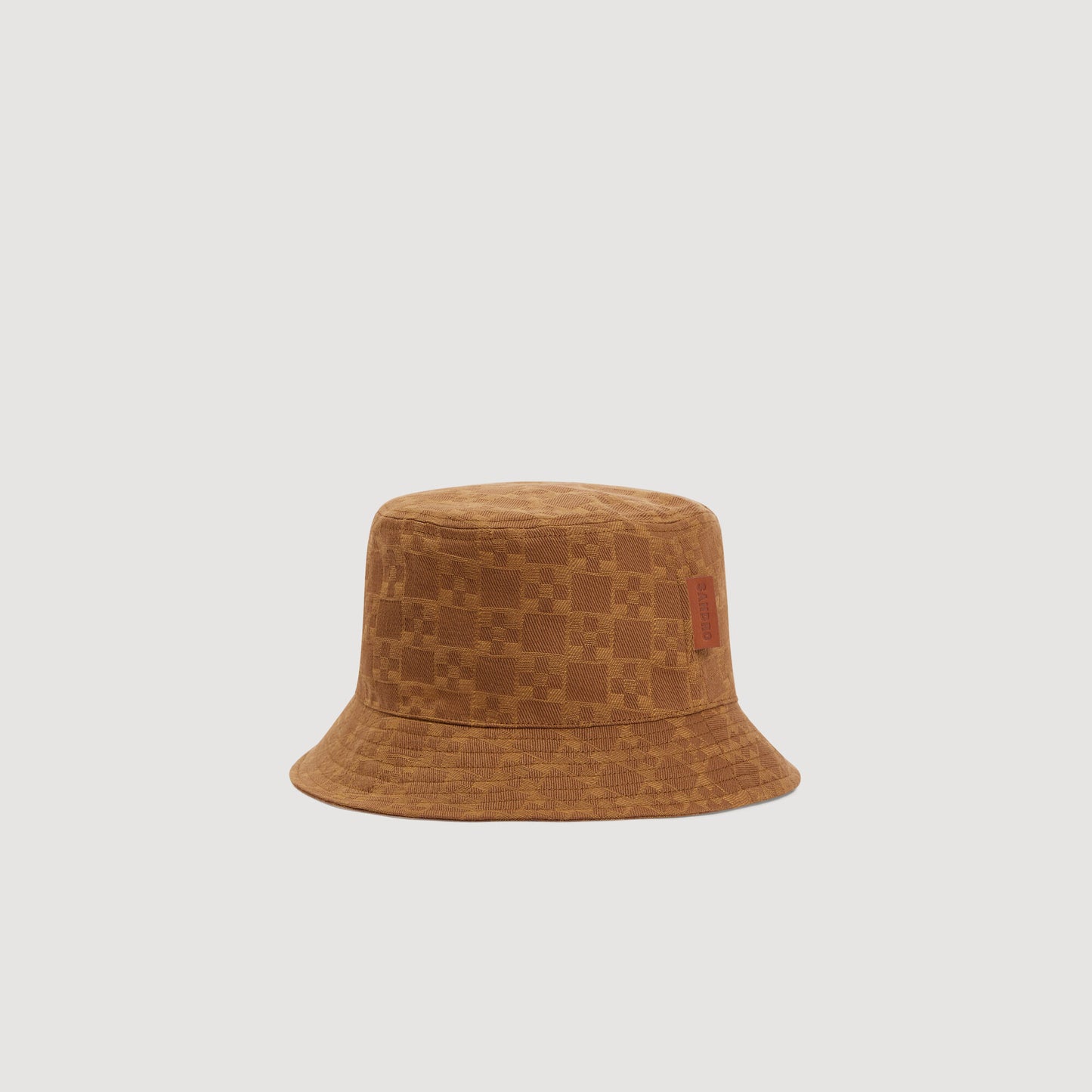 Denim bucket hat with patch