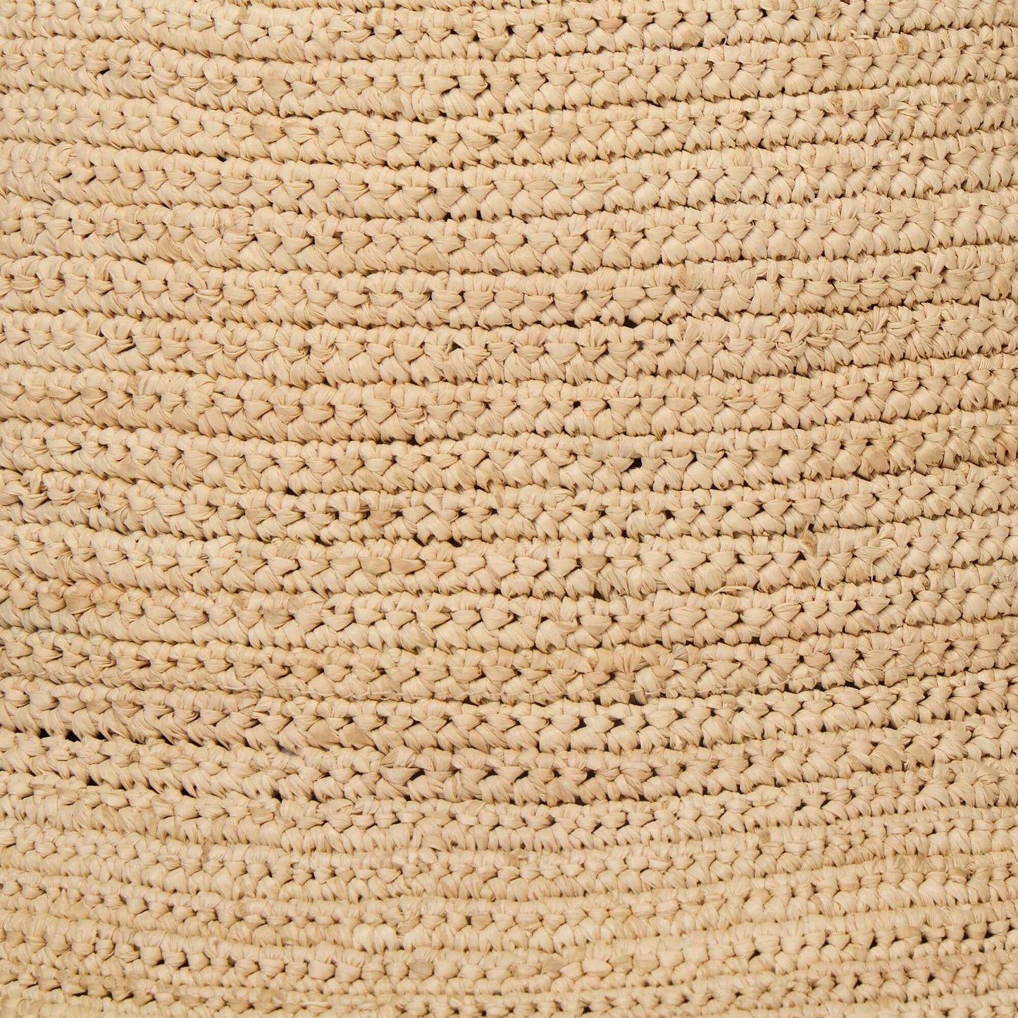 Crochet raffia bucket hat