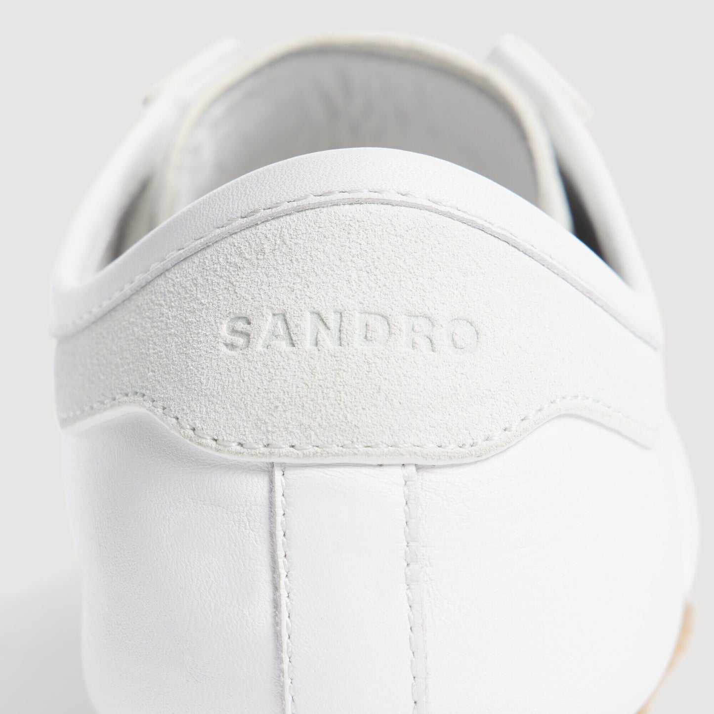 Leather running trainers