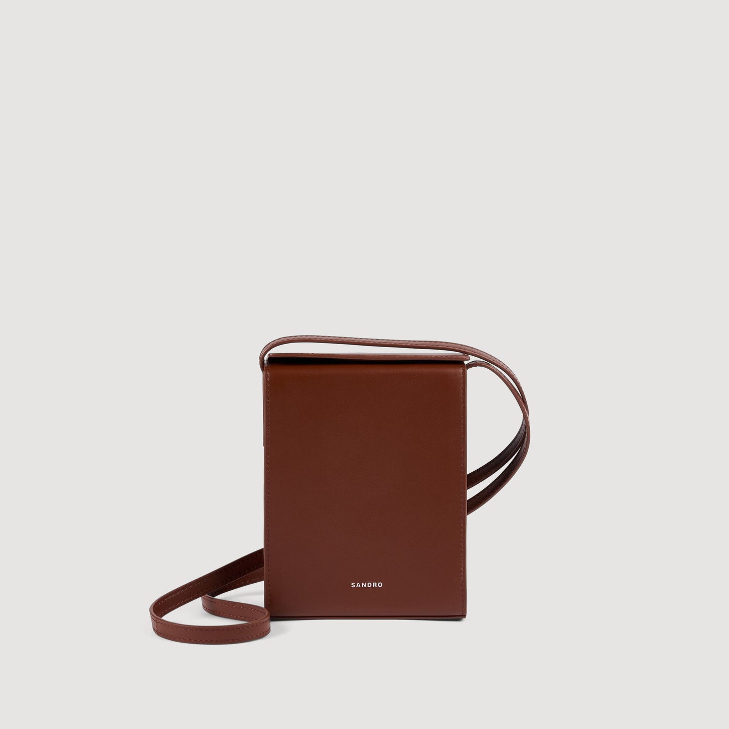 Leather logo phone holder