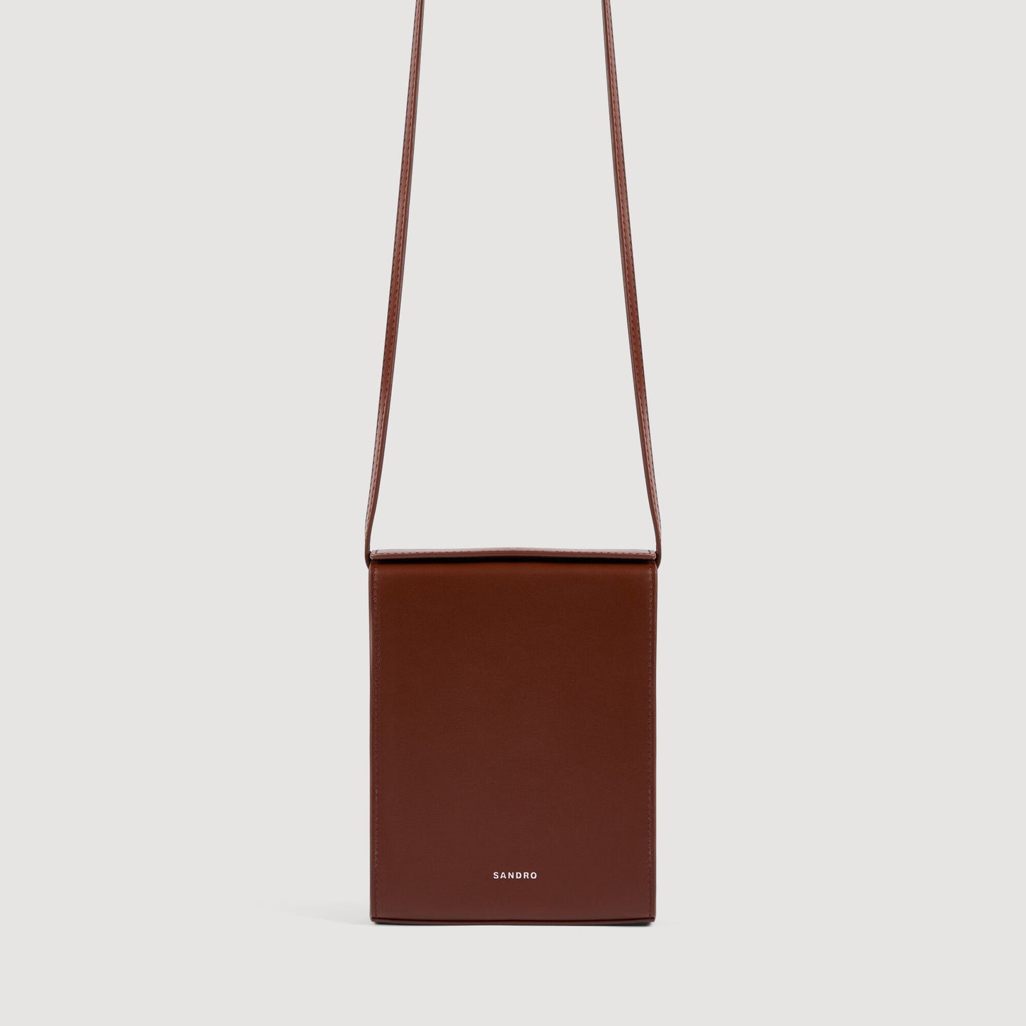 Leather logo phone holder