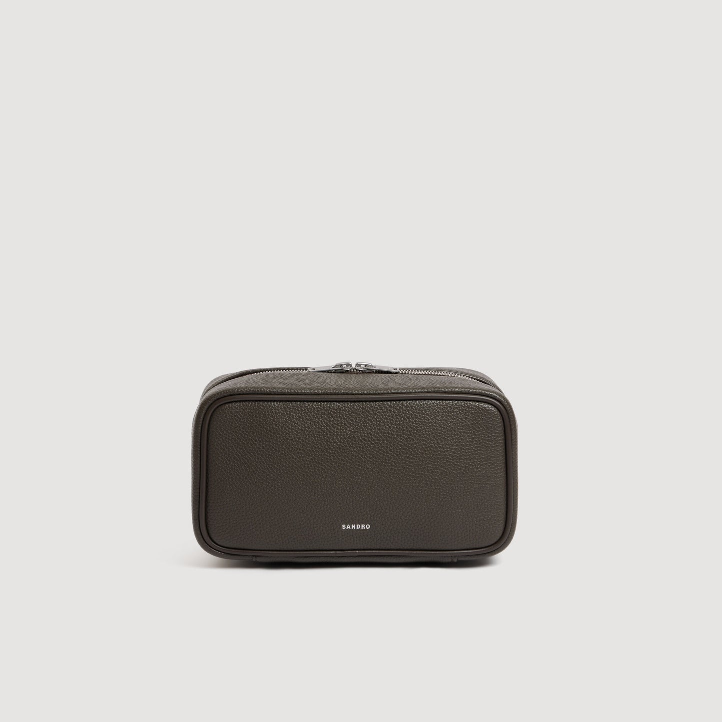 Grained canvas toilet bag