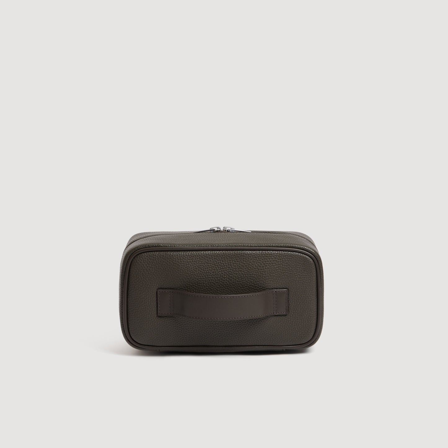 Grained canvas toilet bag