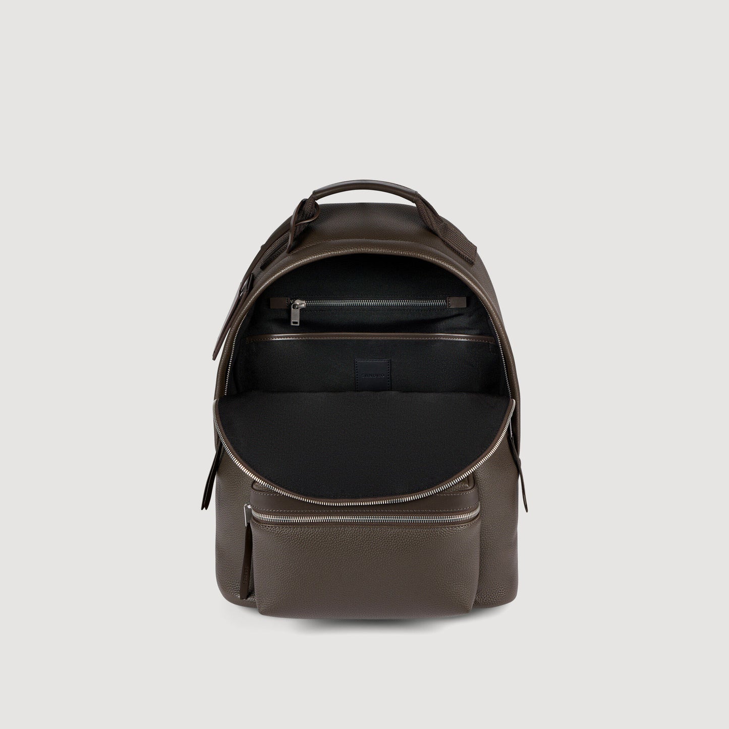 Coated canvas backpack