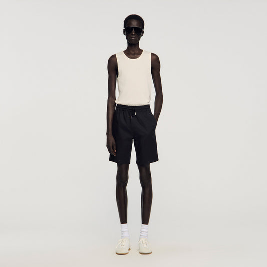 Cotton shorts with elastic waist
