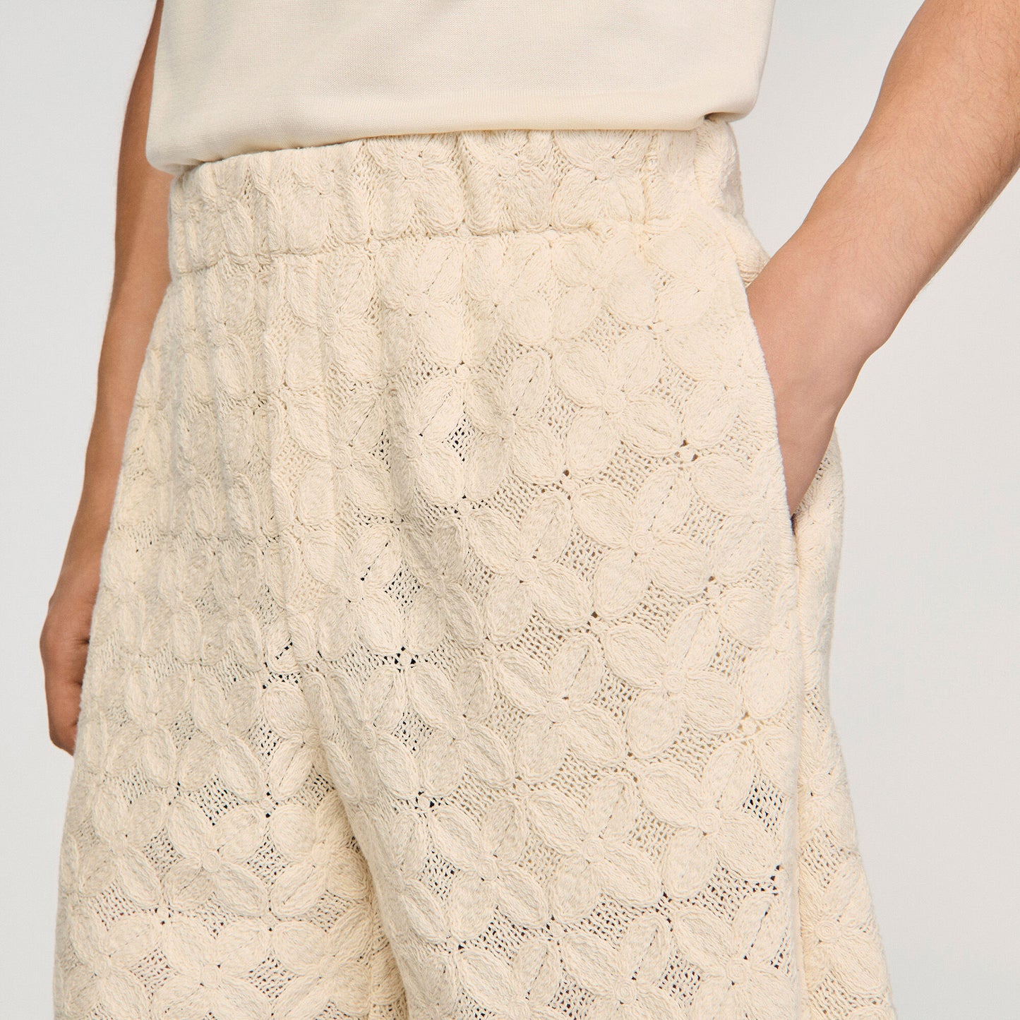 Broderie anglaise cotton shorts
