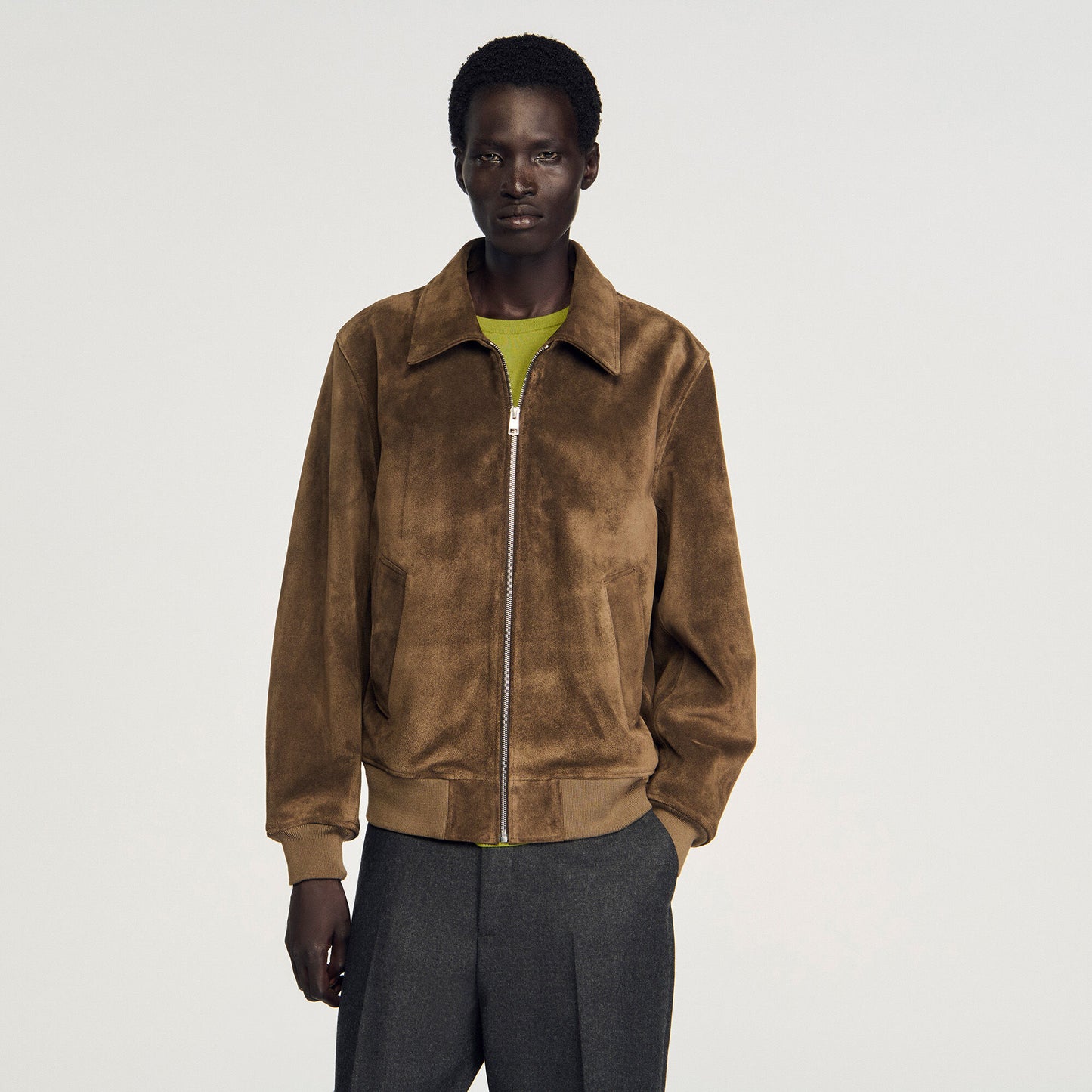 Quilted zip jacket