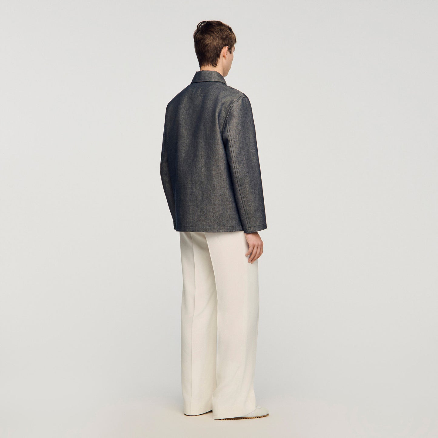 Denim-effect worker jacket