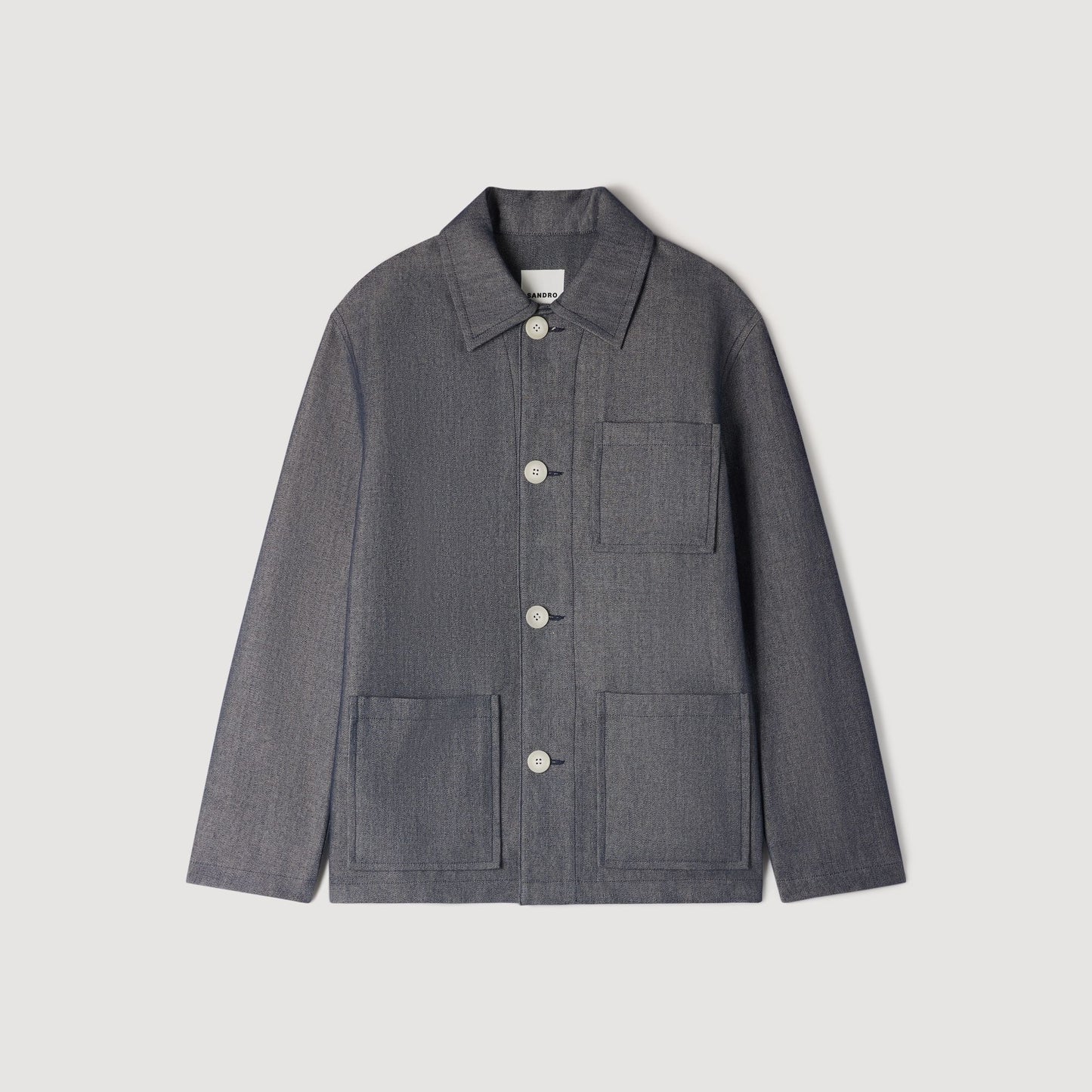 Denim-effect worker jacket