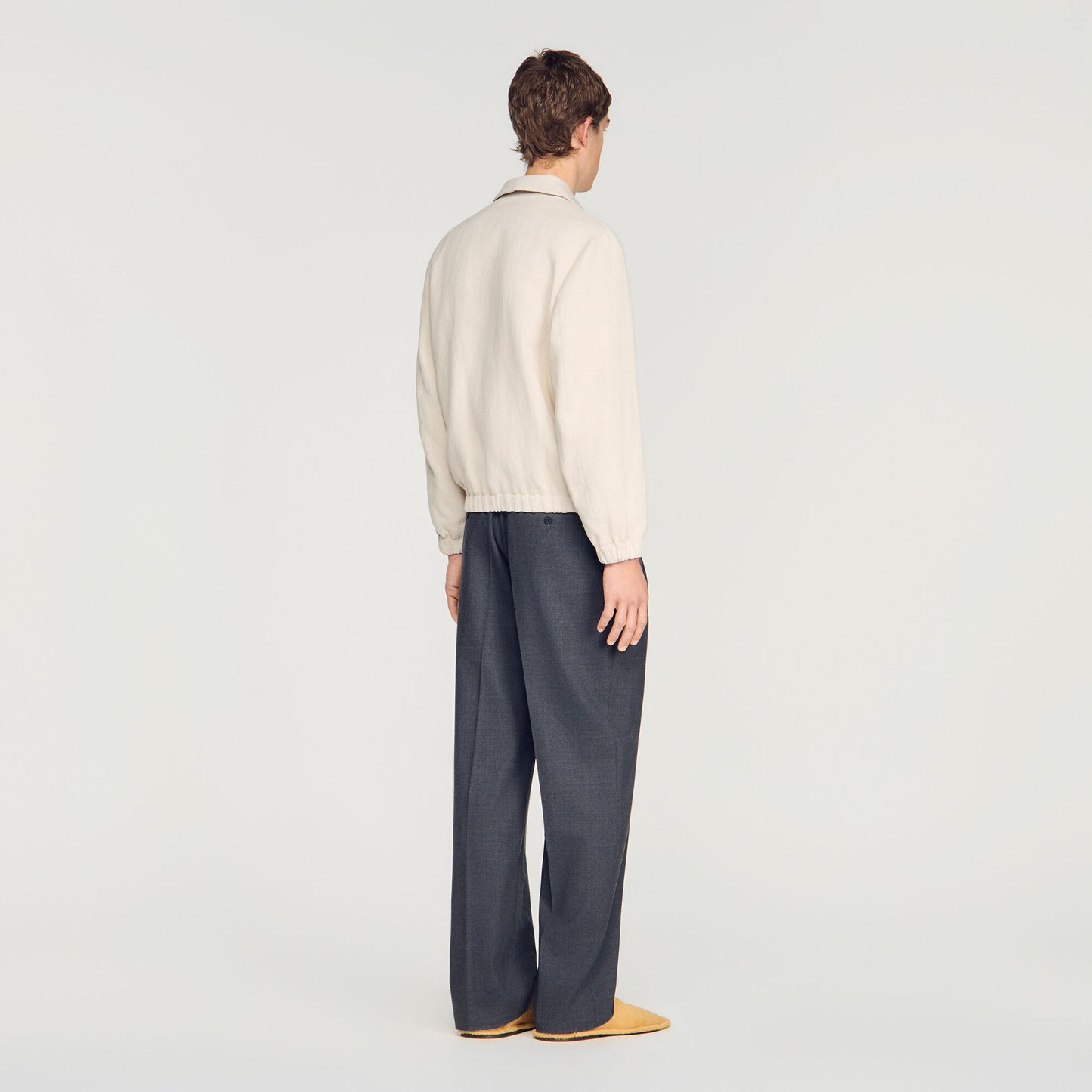 Cotton zip-up jacket