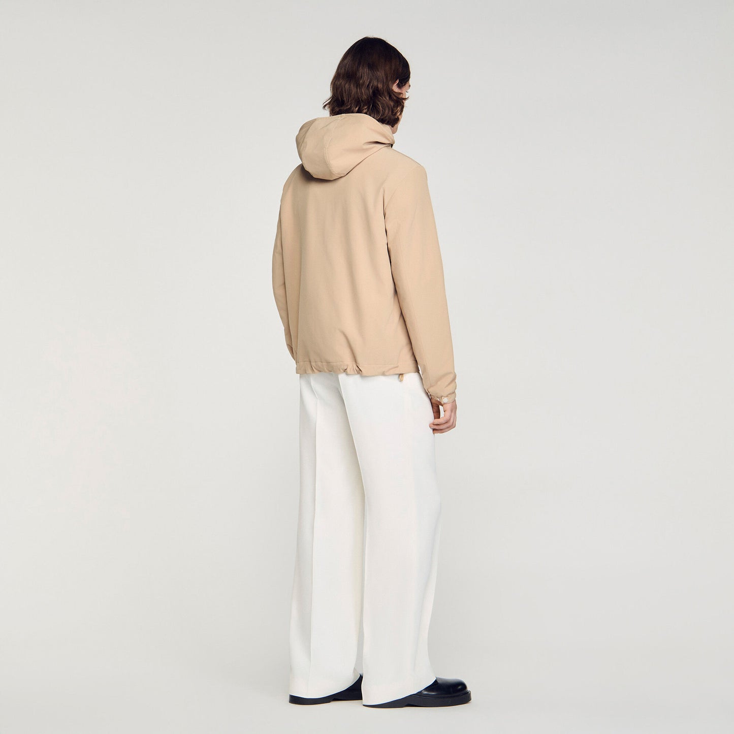 Hooded zip-up jacket