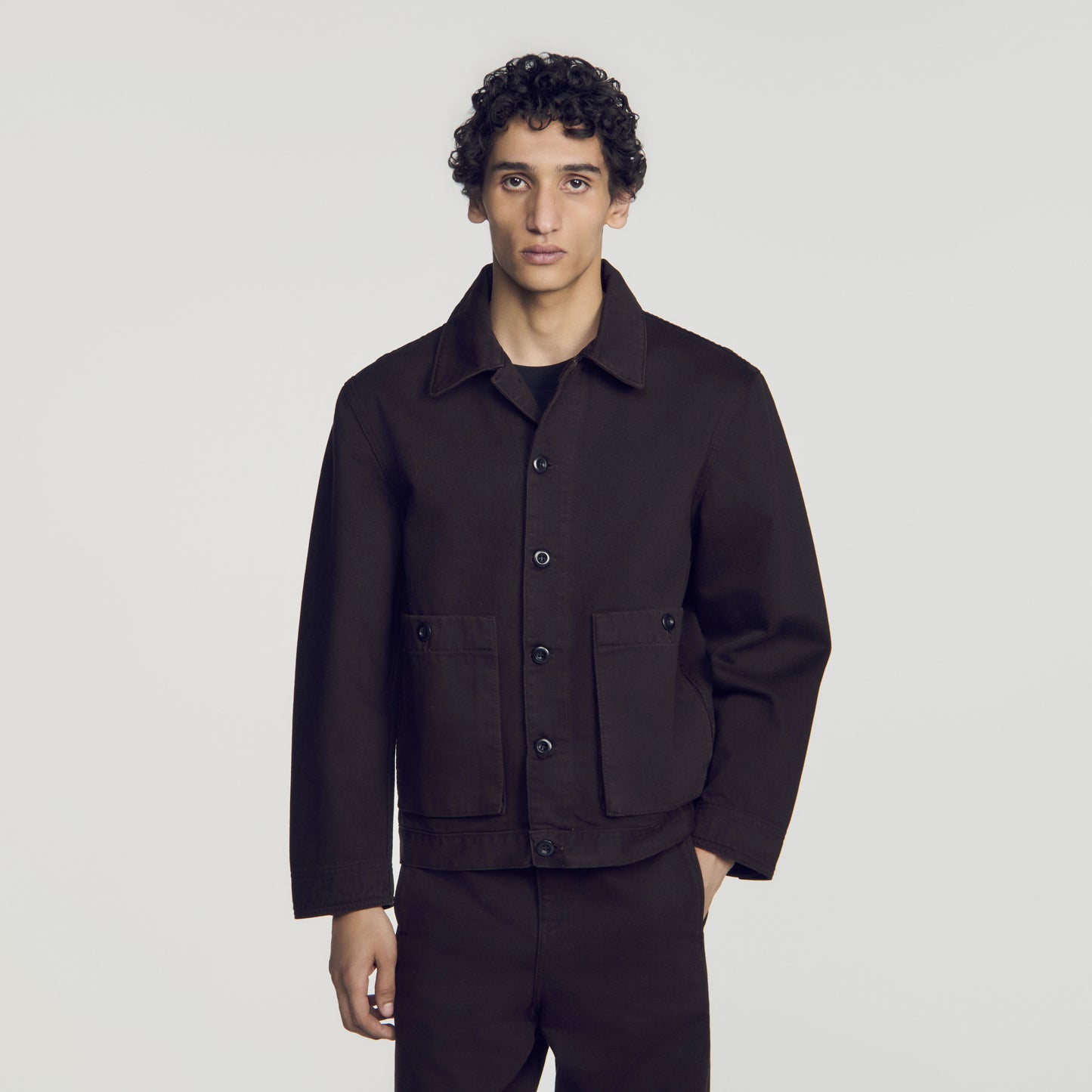 Denim worker jacket