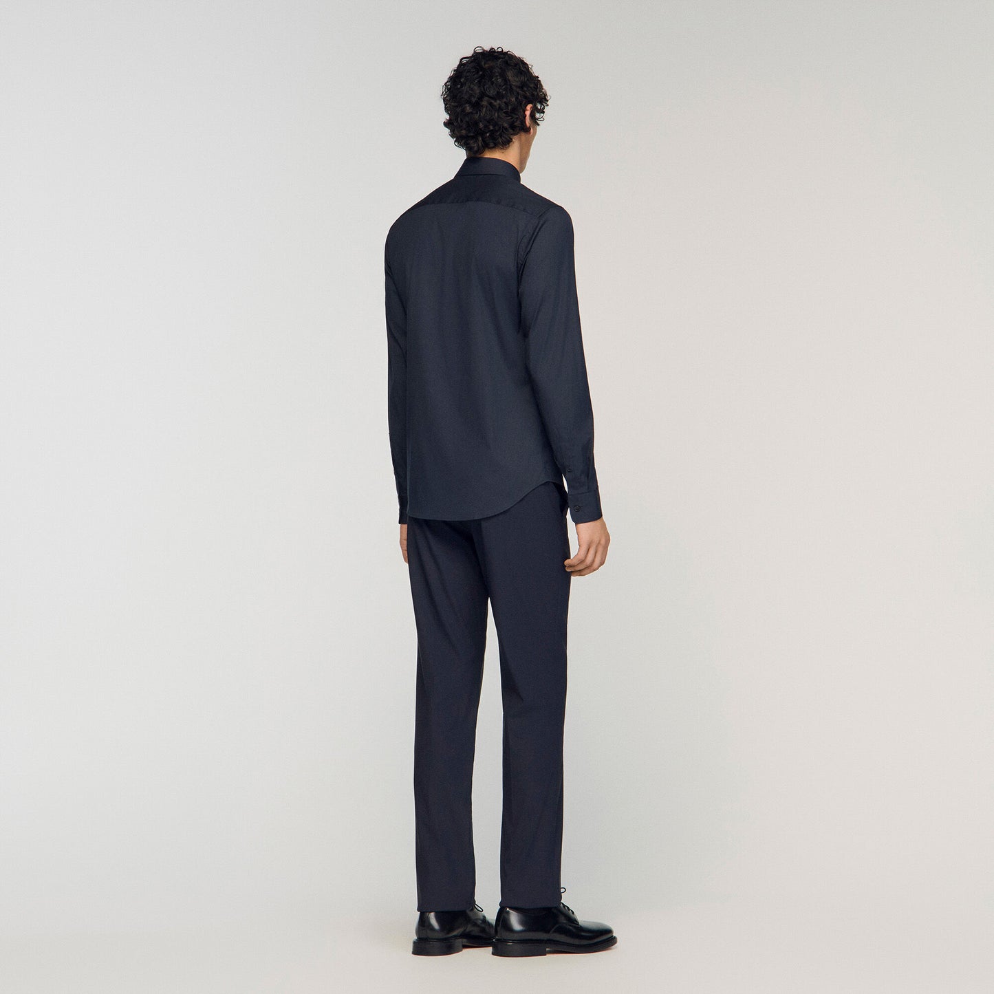 Fitted stretch cotton shirt