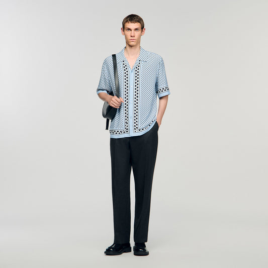 Heart motif flowing shirt