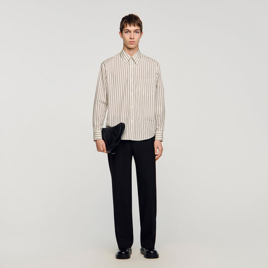 Striped cotton shirt