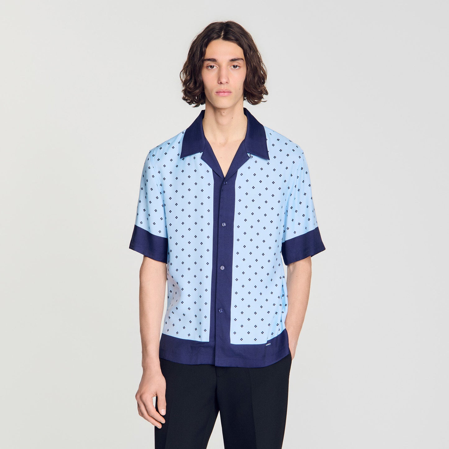 Micro cross motif shirt