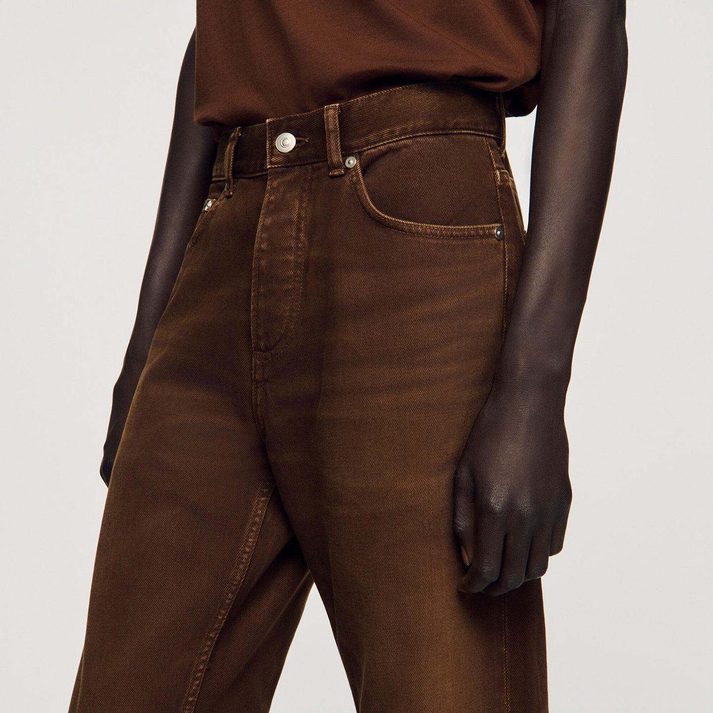 Regular washed-effect jeans