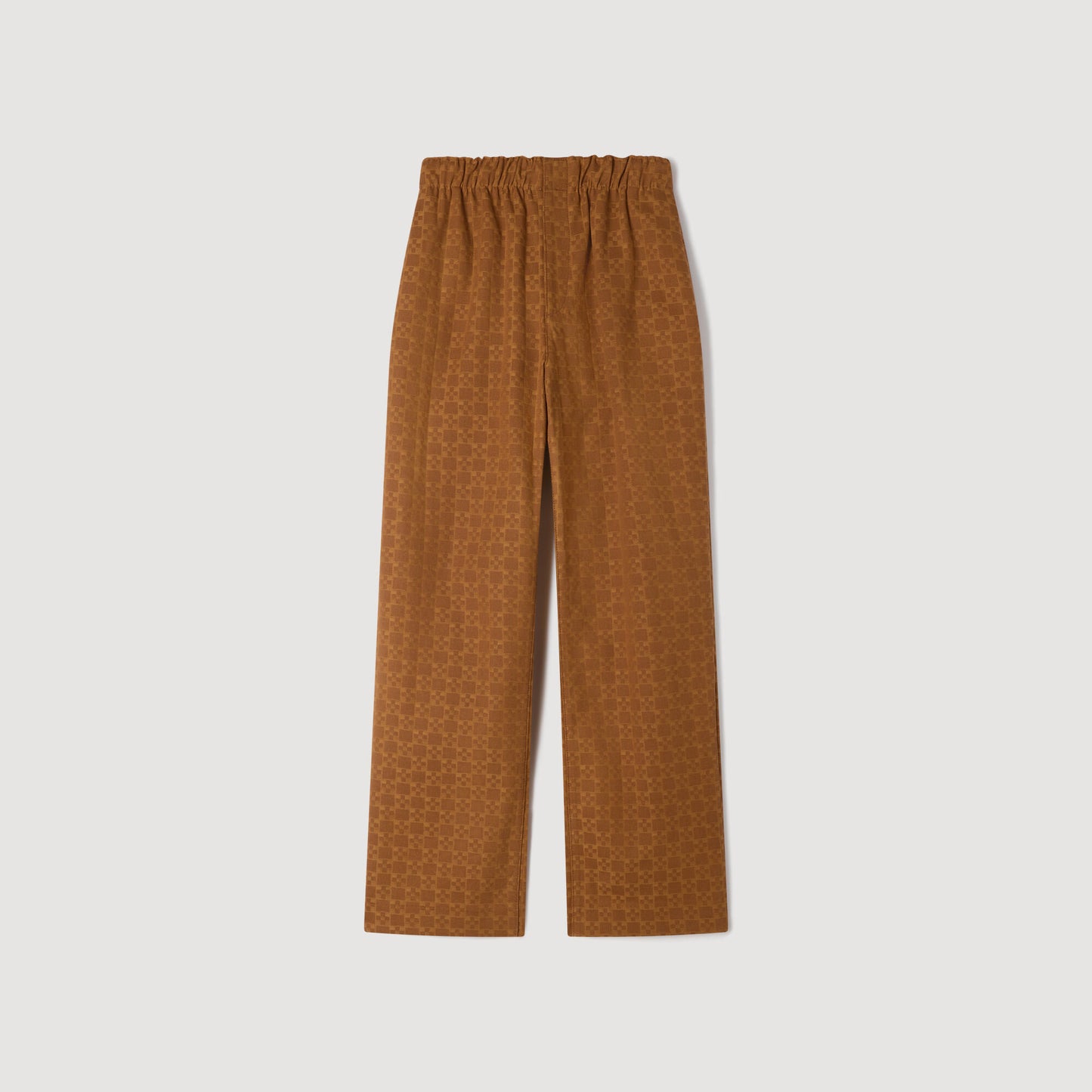 Wide-leg jacquard SquareCross jeans