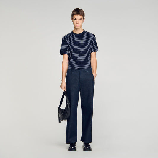 Raw barrel jeans
